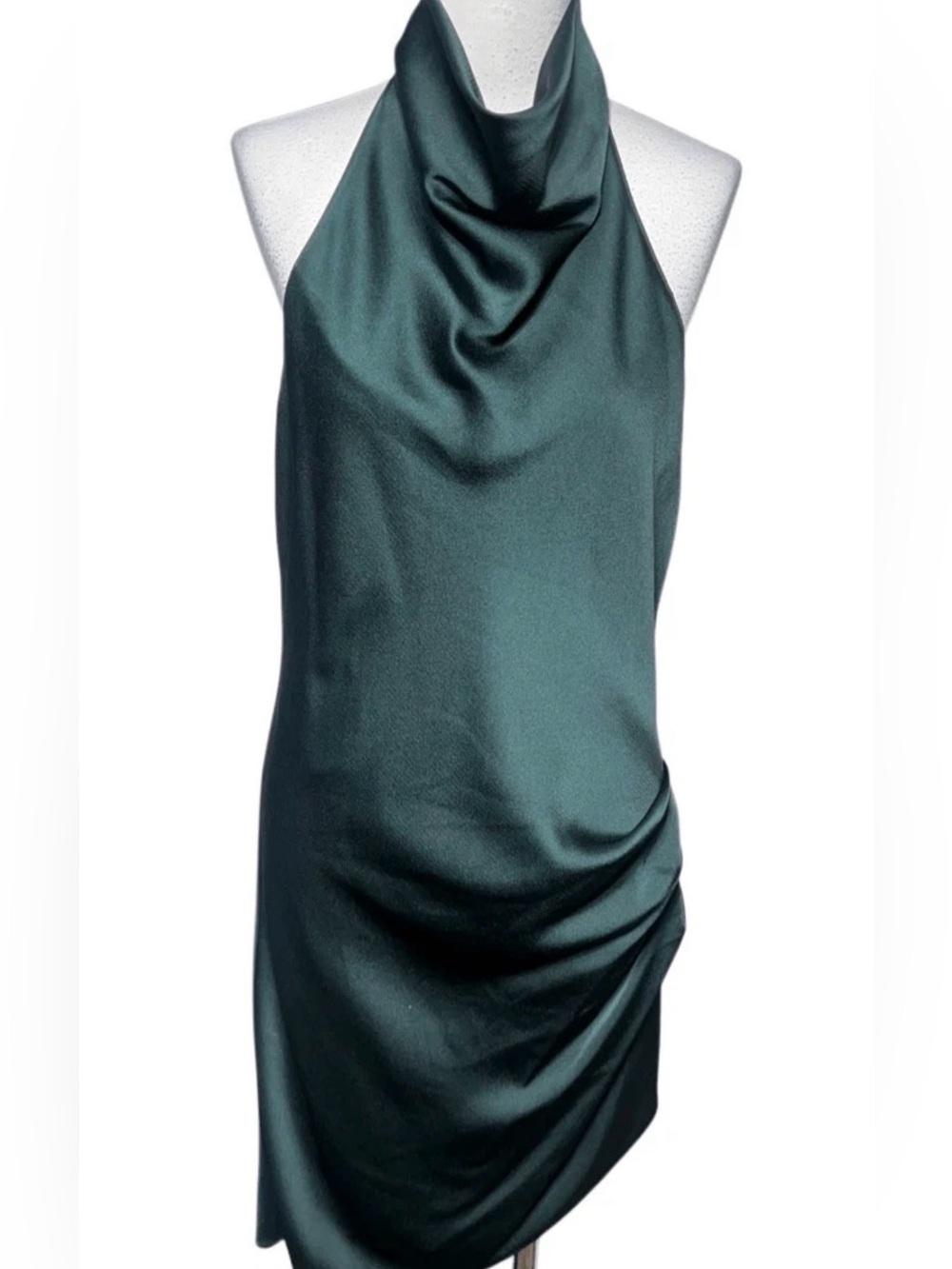 Gianni Bini Satin High Mock Neck Sleeveless dress - size 6